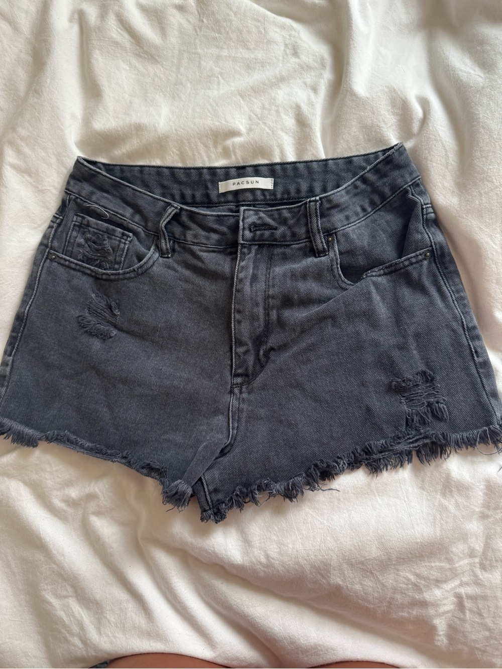 Pacsun High Rise Festival Shorts Black Size 27